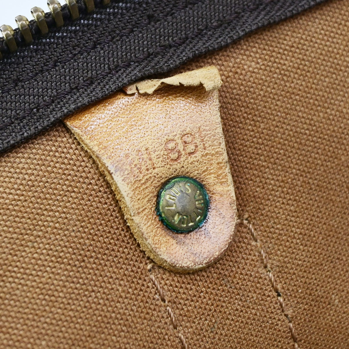 LOUIS VUITTON Keepall 55 Travel Hand Bag Monogram Leather Brown M41424 35YJ255