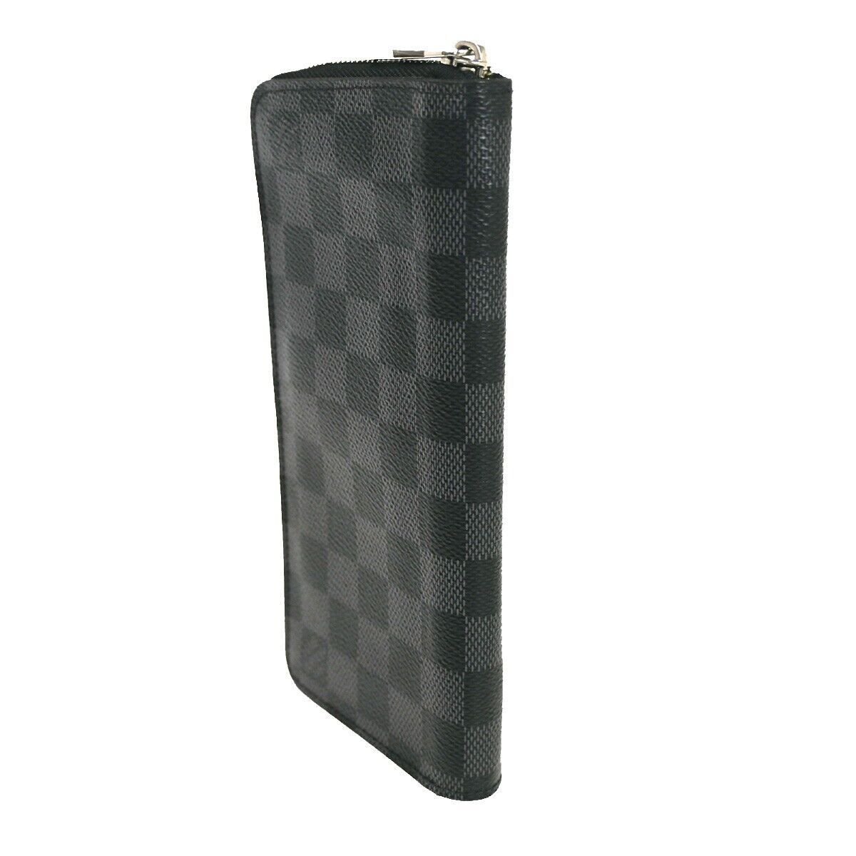 LOUIS VUITTON Long Zippy Wallet Vertical Damier Graphite Leather N63095 35GA563