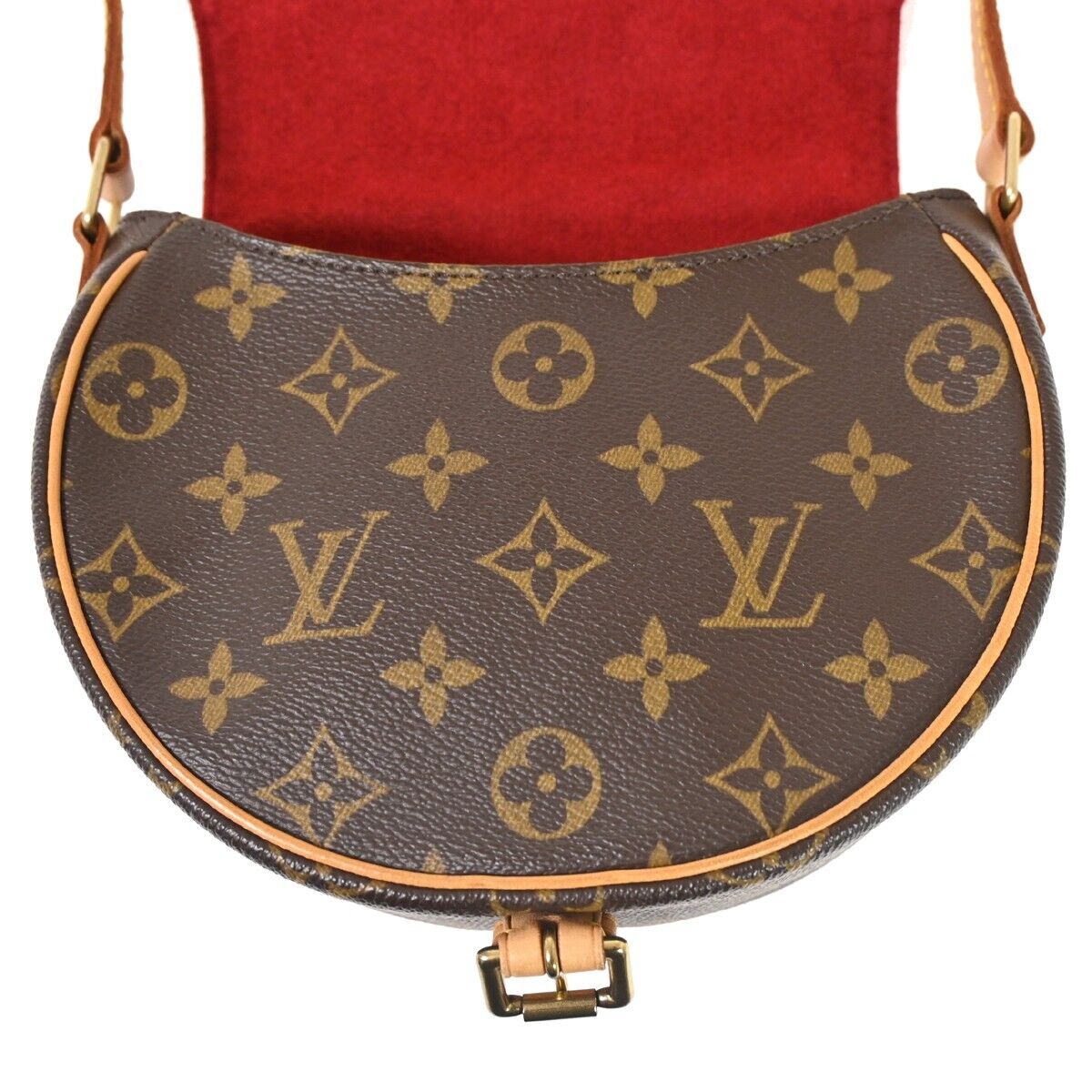 LOUIS VUITTON Tambourine Shoulder Bag Monogram Leather Brown M51179 638HB460