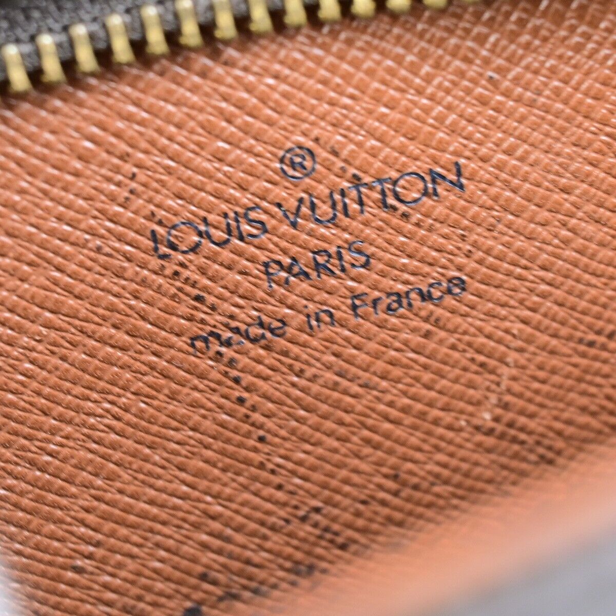 LOUIS VUITTON Logo Drouot Shoulder Bag Monogram Leather Brown M51290 76ED002