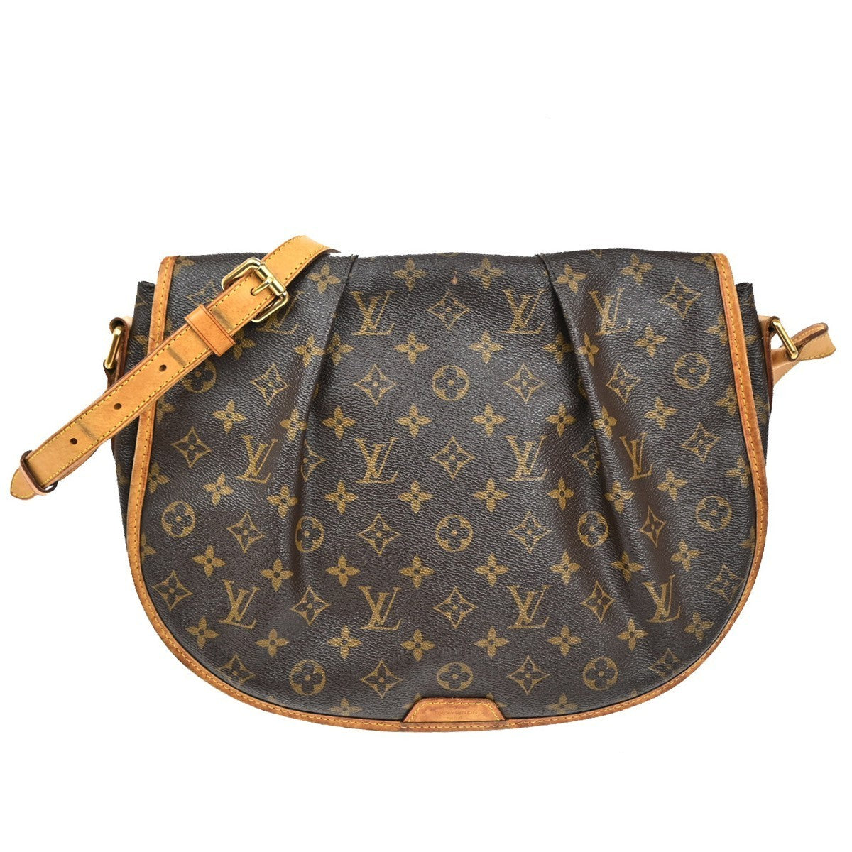 LOUIS VUITTON Menilmontant MM Shoulder Bag Monogram Leather BN M40473 73KC138