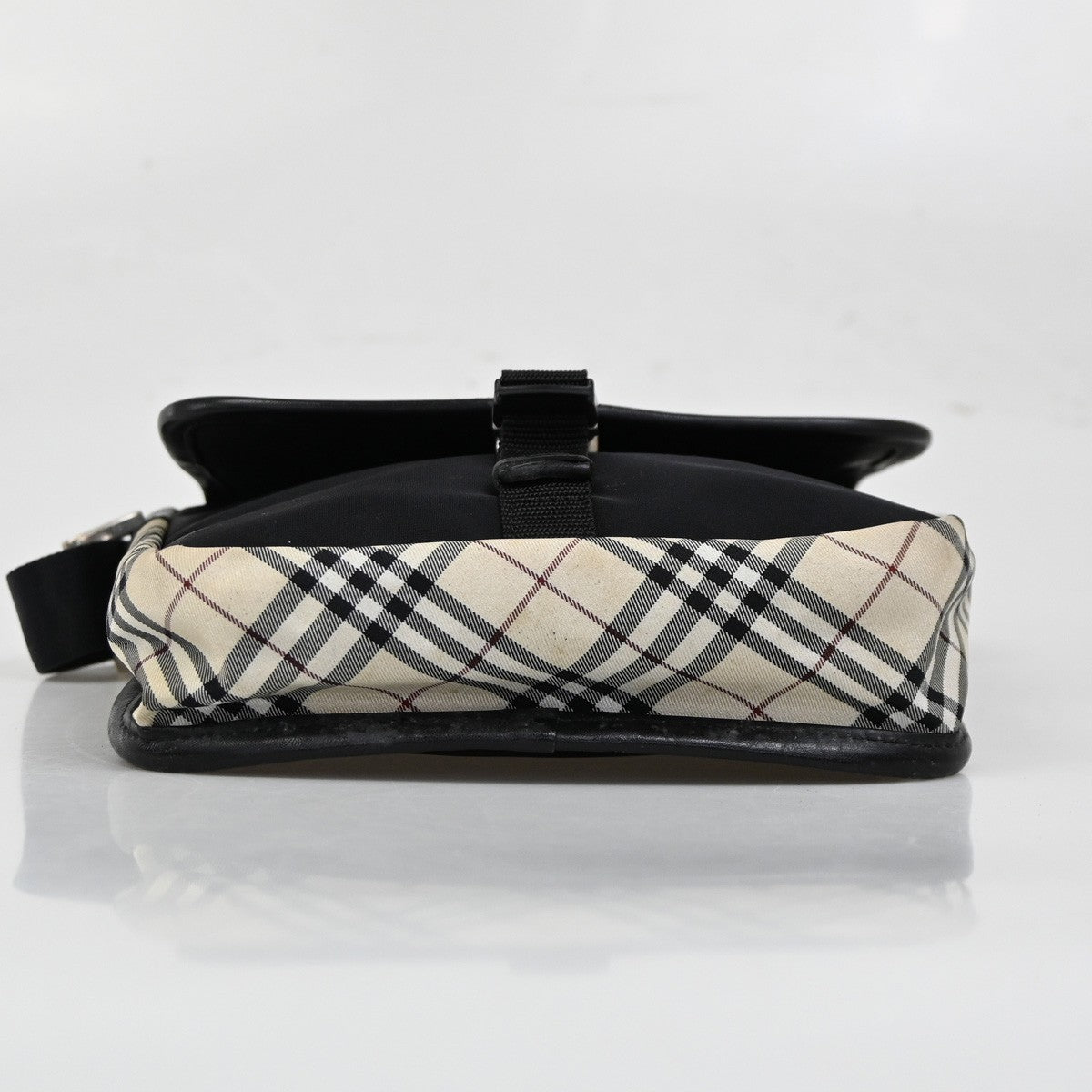 BURBERRY Black Label Crossbody Shoulder Bag House Check Nylon SHW 61DA137