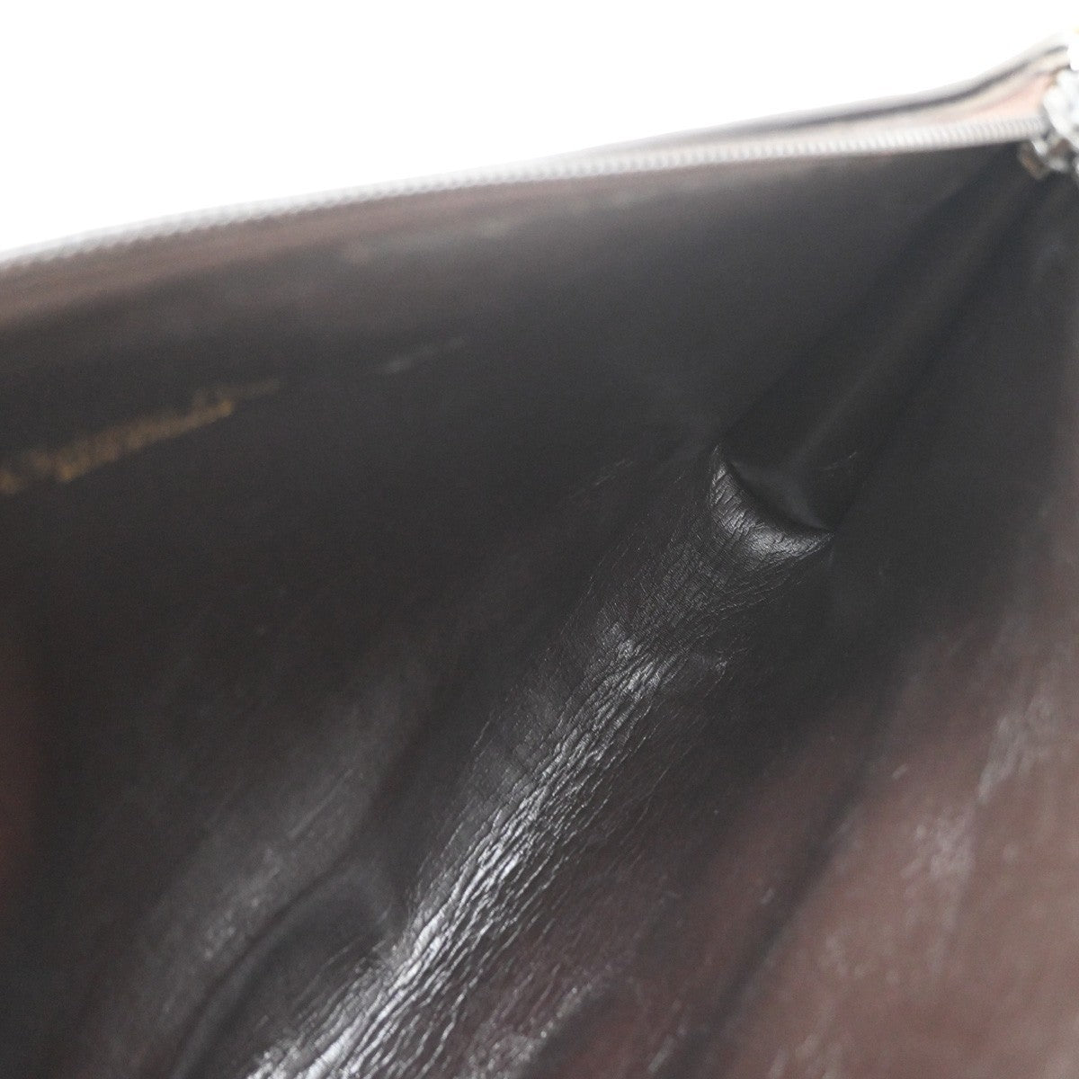 CHRISTIAN DIOR Logo Trotter Pattern Shoulder Bag Canvas Leather Brown 67CA905