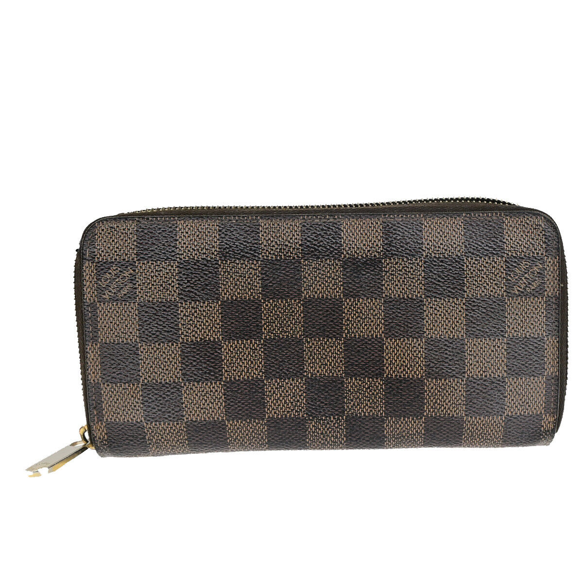 LOUIS VUITTON Zippy Wallet Zip Around Wallet Damier Ebene Brown N60015 09YG563