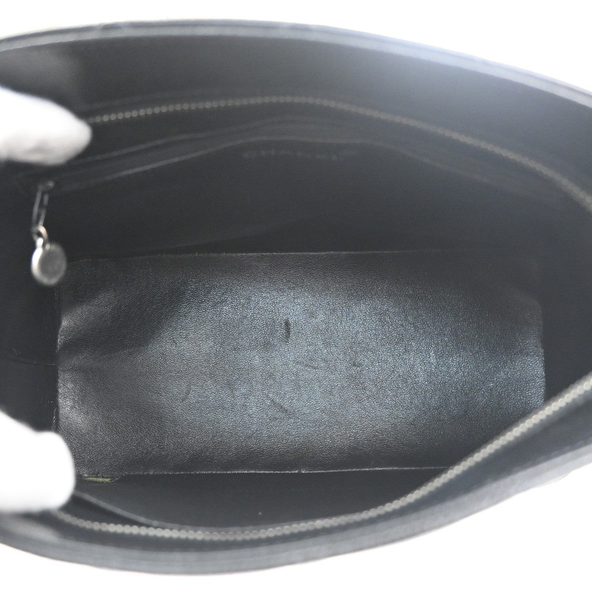 CHANEL CC Medallion Shoulder Bag Grained Calfskin Leather Black SHW VTG 690RL956