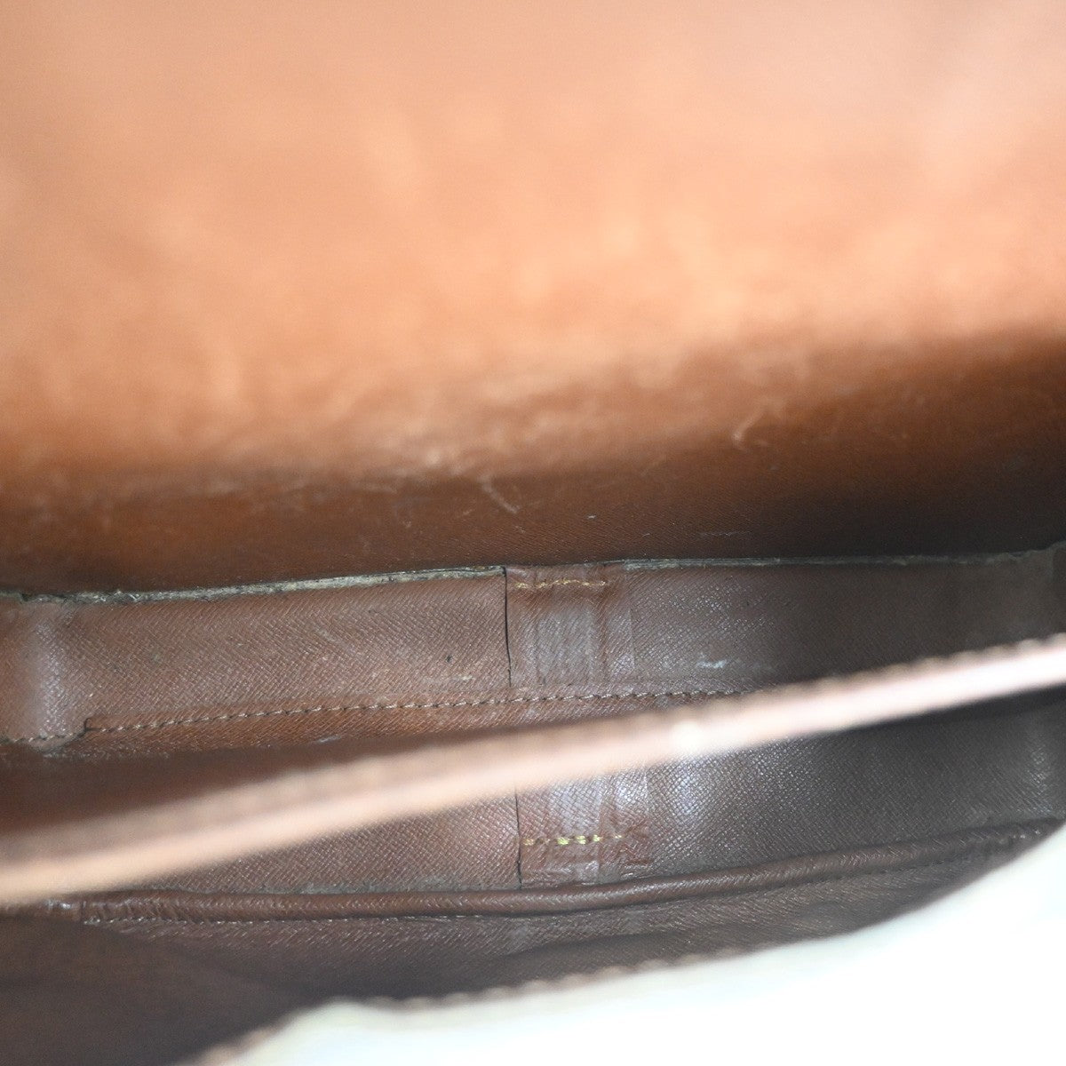 LOUIS VUITTON Cartouchiere GM Shoulder Bag Monogram Leather Brown M51252 67KC685
