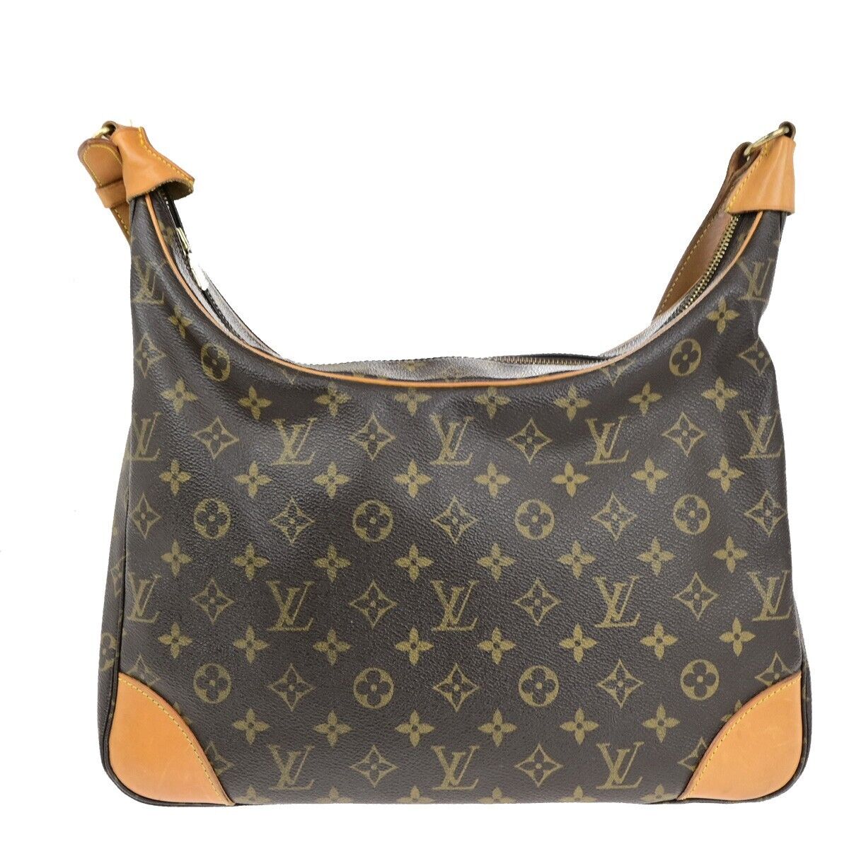 LOUIS VUITTON Boulogne 35 Shoulder Bag Monogram Leather Brown M51260 76YG593