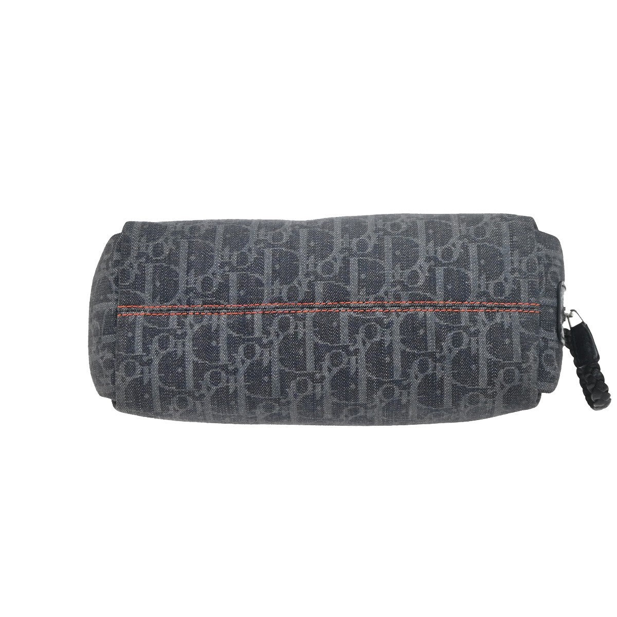 CHRISTIAN DIOR Trotter Flight Line Shoulder Bag Denim Canvas Leather BE 41RL890