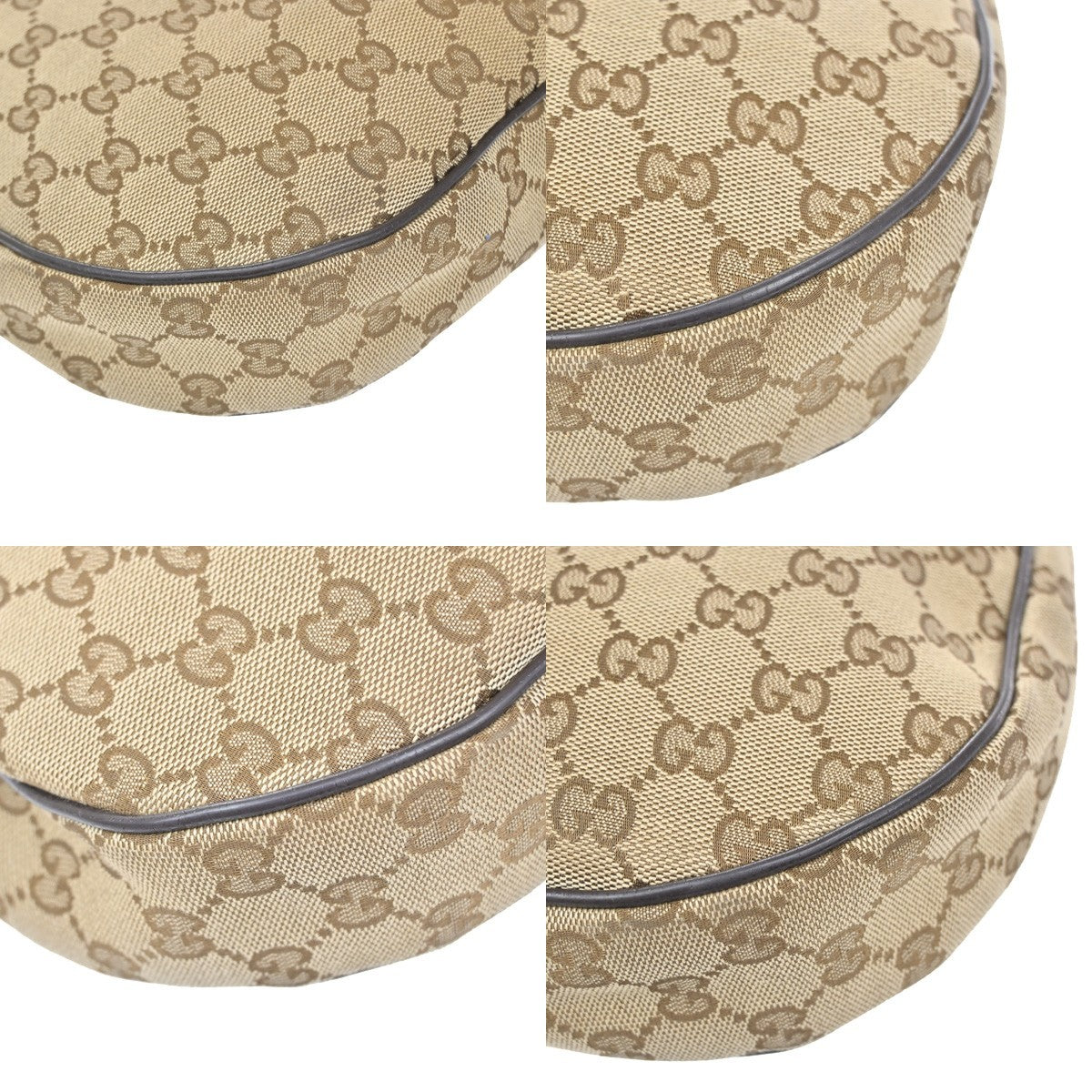 GUCCI Logo GG Pattern Crossbody Shoulder Bag Canavs Leather BN SHW Italy 70YJ143