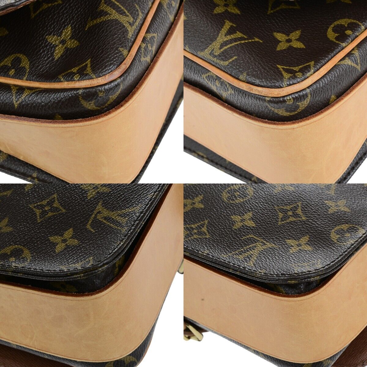 LOUIS VUITTON Cartouchiere GM Shoulder Bag Monogram Leather Brown M51252 96KA453