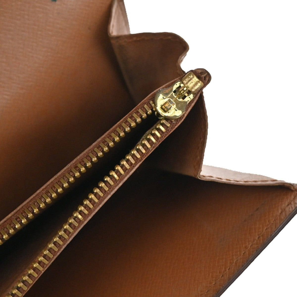 LOUIS VUITTON 3 Set Bifold Trifold Wallet Purse Monogram Leather Brown 04KB648