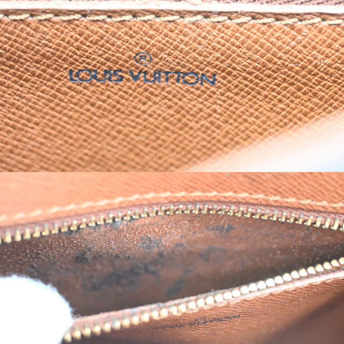 LOUIS VUITTON Saint Cloud MM Shoulder Bag Monogram Leather Brown M51243 31KP037