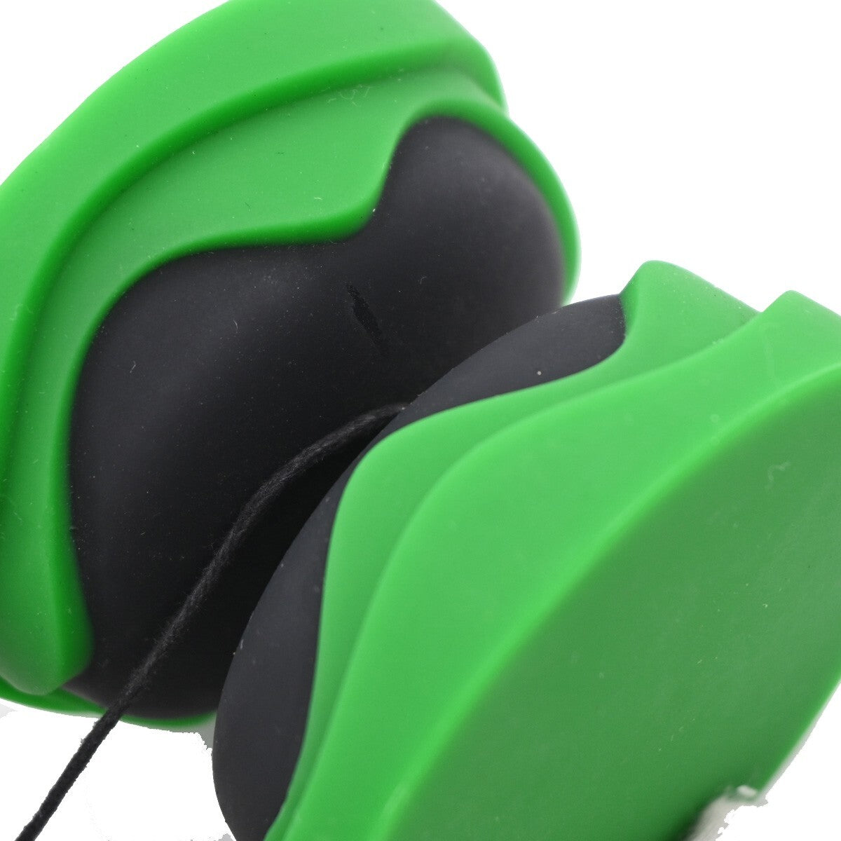 BOTTEGA VENETA Logo Novelty Yo-Yo Toy Rubber Green Black 66EE323