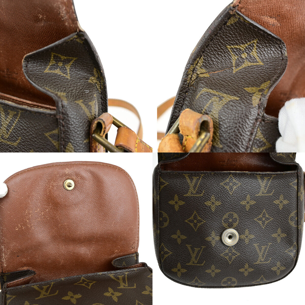 LOUIS VUITTON Mini Saint Cloud Shoulder Bag Monogram Leather BN M51244 04YG772