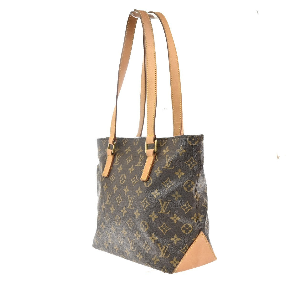 LOUIS VUITTON Cabas Piano Shoulder Bag Monogram Leather Brown M51148 16MA253