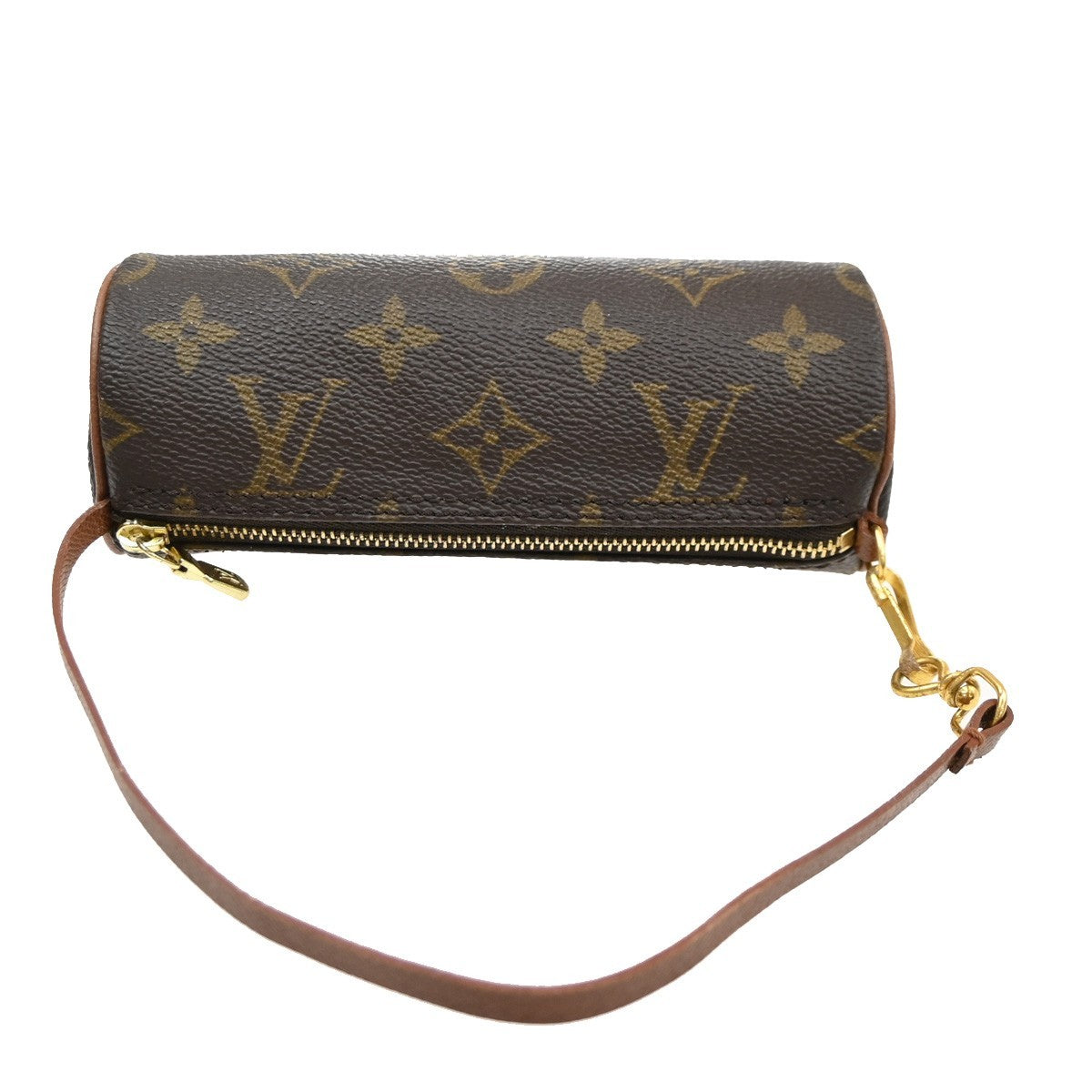LOUIS VUITTON Mini Papillon Pouch Hand Bag Monogram Brown France 62SA088