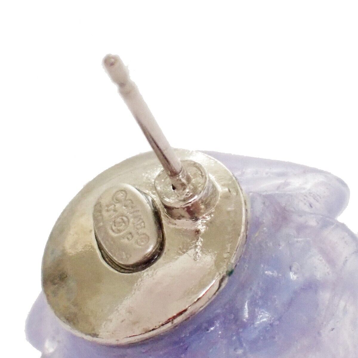 CHANEL Camellia Earrings Studs Bracelet Bangle 2 Set Purple 01P  77RC803