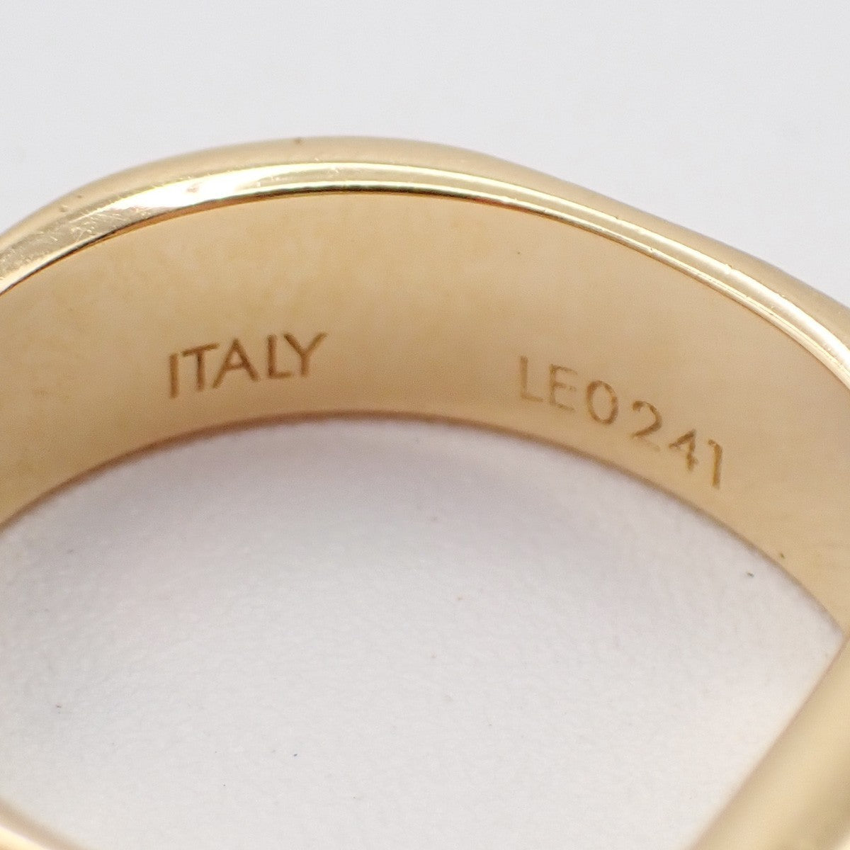 LOUIS VUITTON Nanogram Ring Size M Gold Silver Italy Accessory M00211 67EG247