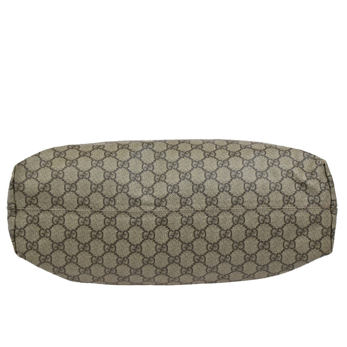 GUCCI Logo GG Patter Shoulder Hand Bag Supreme Leather Brown Itlay SHW 65DA022