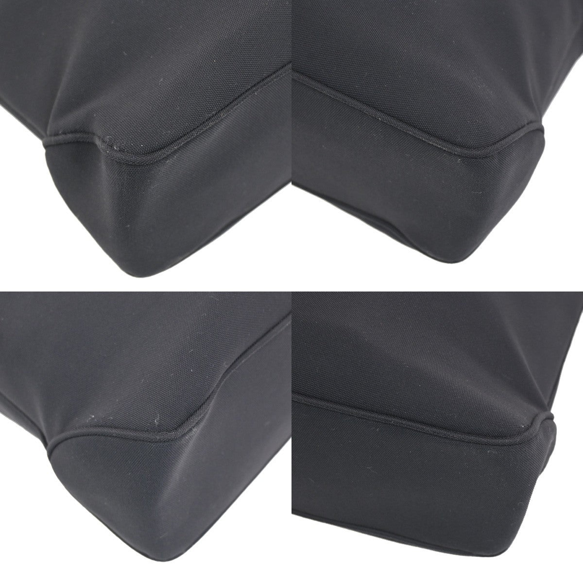 SALVATORE FERRAGAMO Logo Vara Tote Shoulder Bag Nylon Leather Black 67ZA239