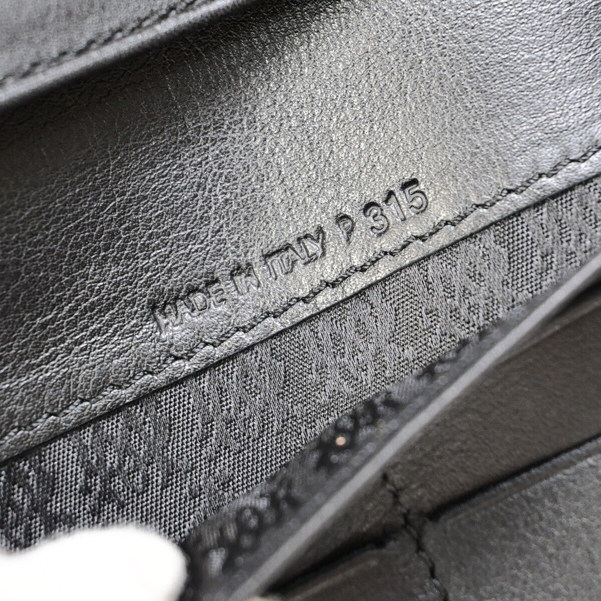 DUNHILL Logo 2 Set Long Wallet Coin Case Leather Canvas Black Brown 08EB231