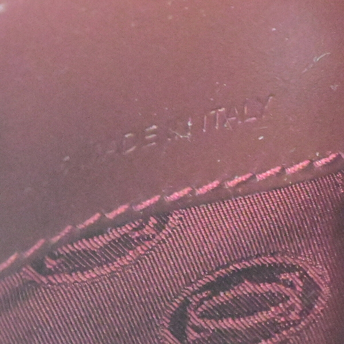 MUST DE CARTIER 2C Logo Shoulder Bag Leather Bordeaux GHW Italy 30YG288