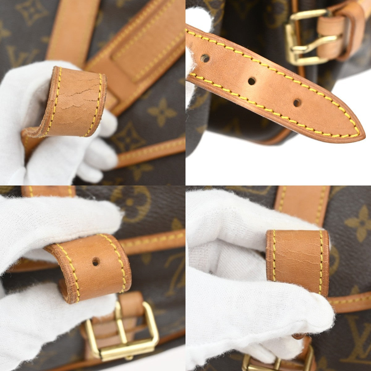 LOUIS VUITTON Saumur 35 Shoulder Bag Monogram Leather BN France M42254 11TA651