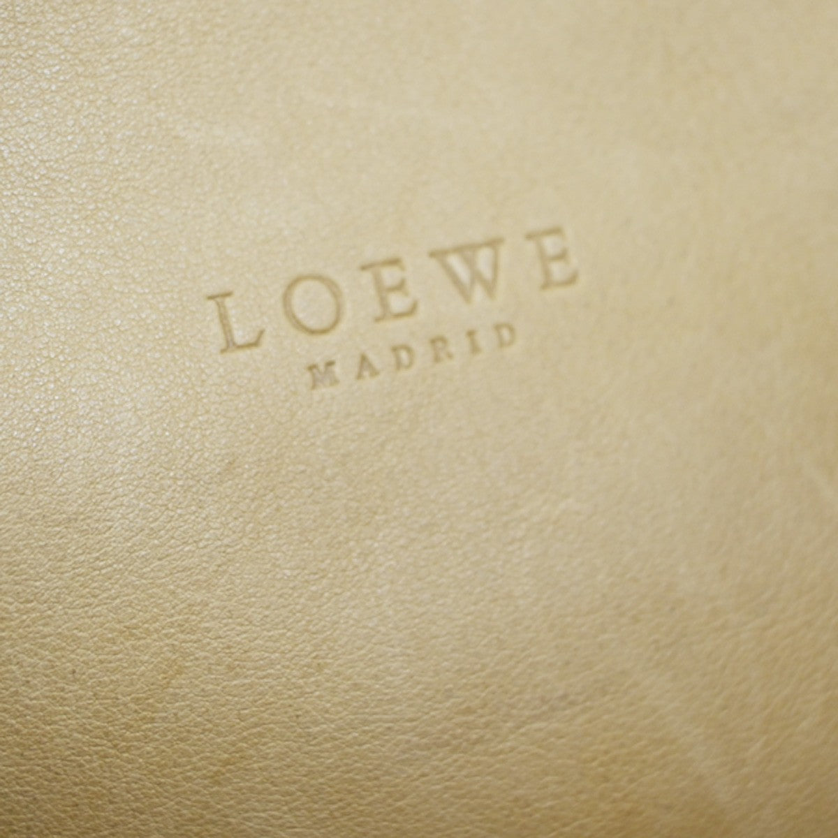 LOEWE Logo Anagram Large Hand Tote Bag Suede Leather Beige GHW Spain 85KC910