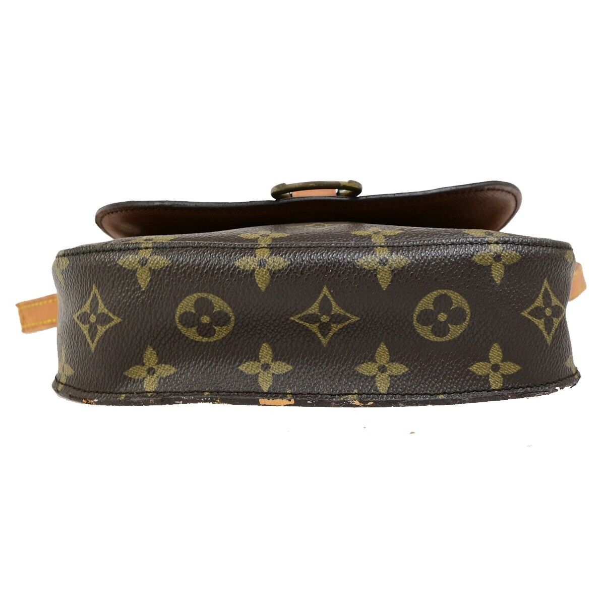 LOUIS VUITTON Saint Cloud MM Shoulder Bag Monogram Leather Brown M51243 65FB335