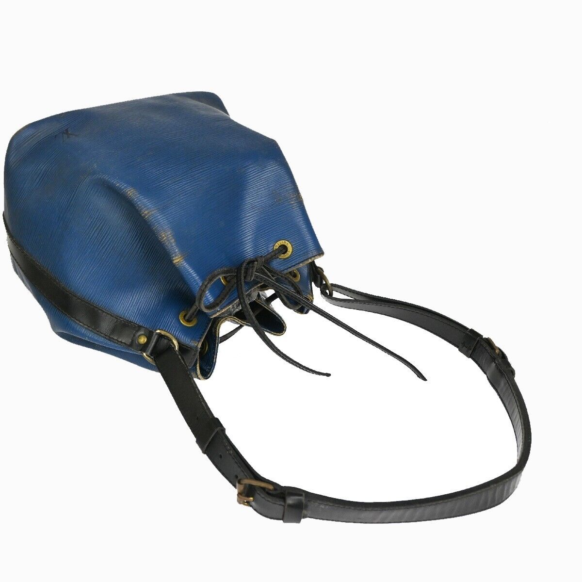 LOUIS VUITTON Petit Noe Bicolor Shoulder Bag Epi Leather Blue BK M44152 02YE053