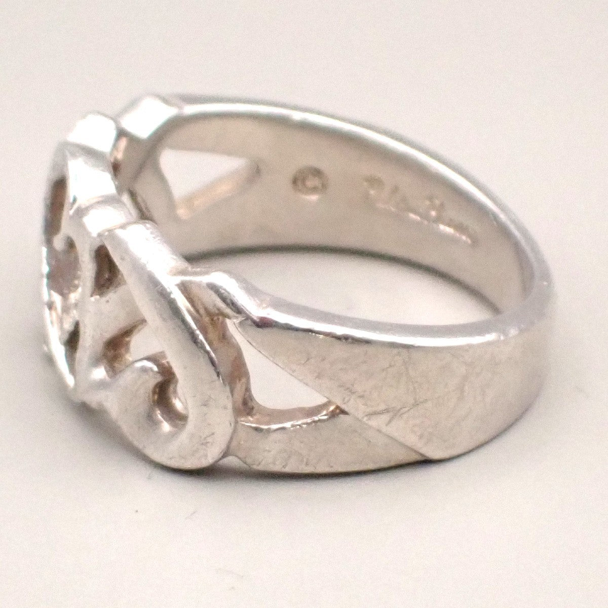 TIFFANY & CO. Paloma Picasso Loving Heart Ring US6 JP12 Silver Ag 925 07KD048