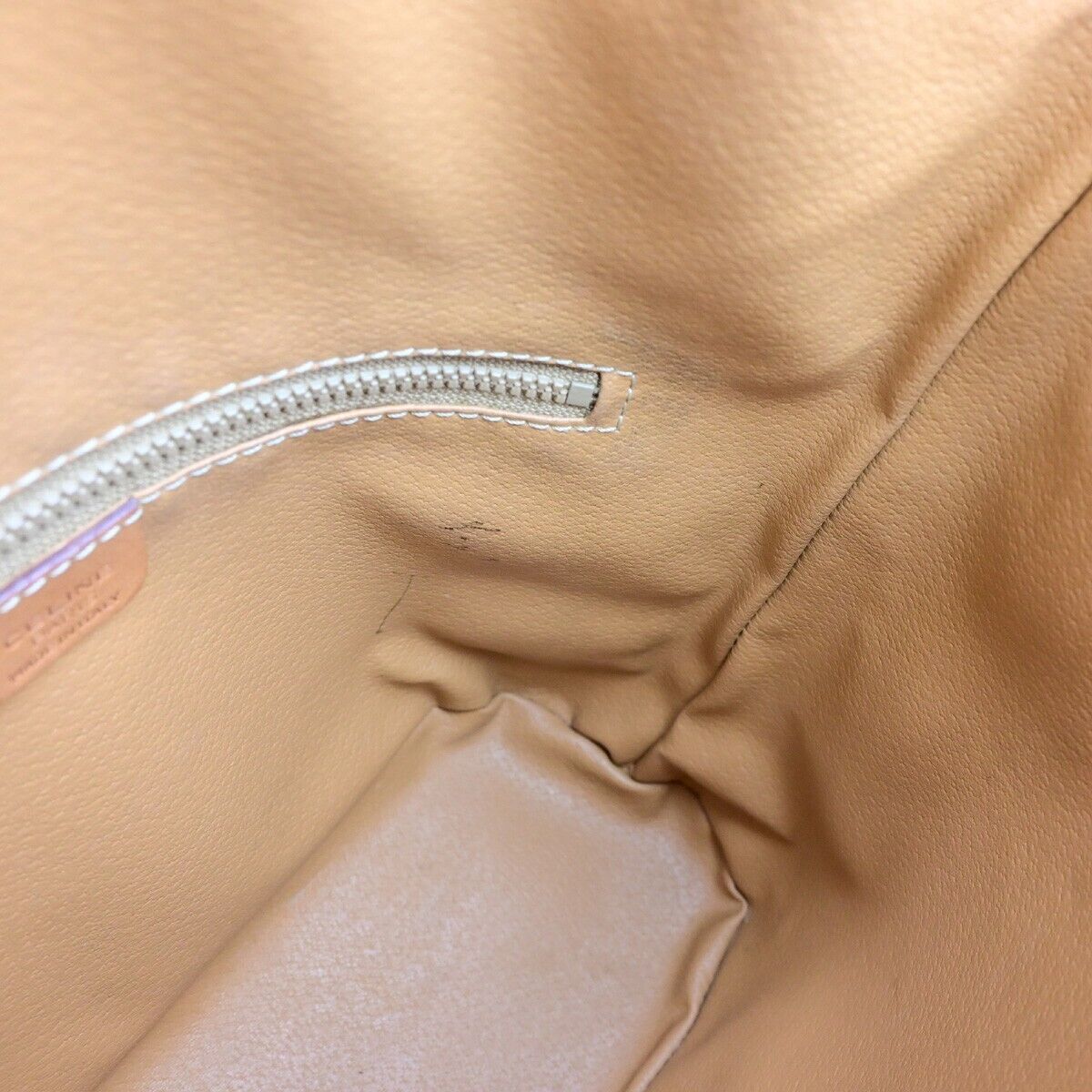CELINE Logo Macadam Pattern Drawstring Shoulder Bag PVC Leather BN GHW 05ED368