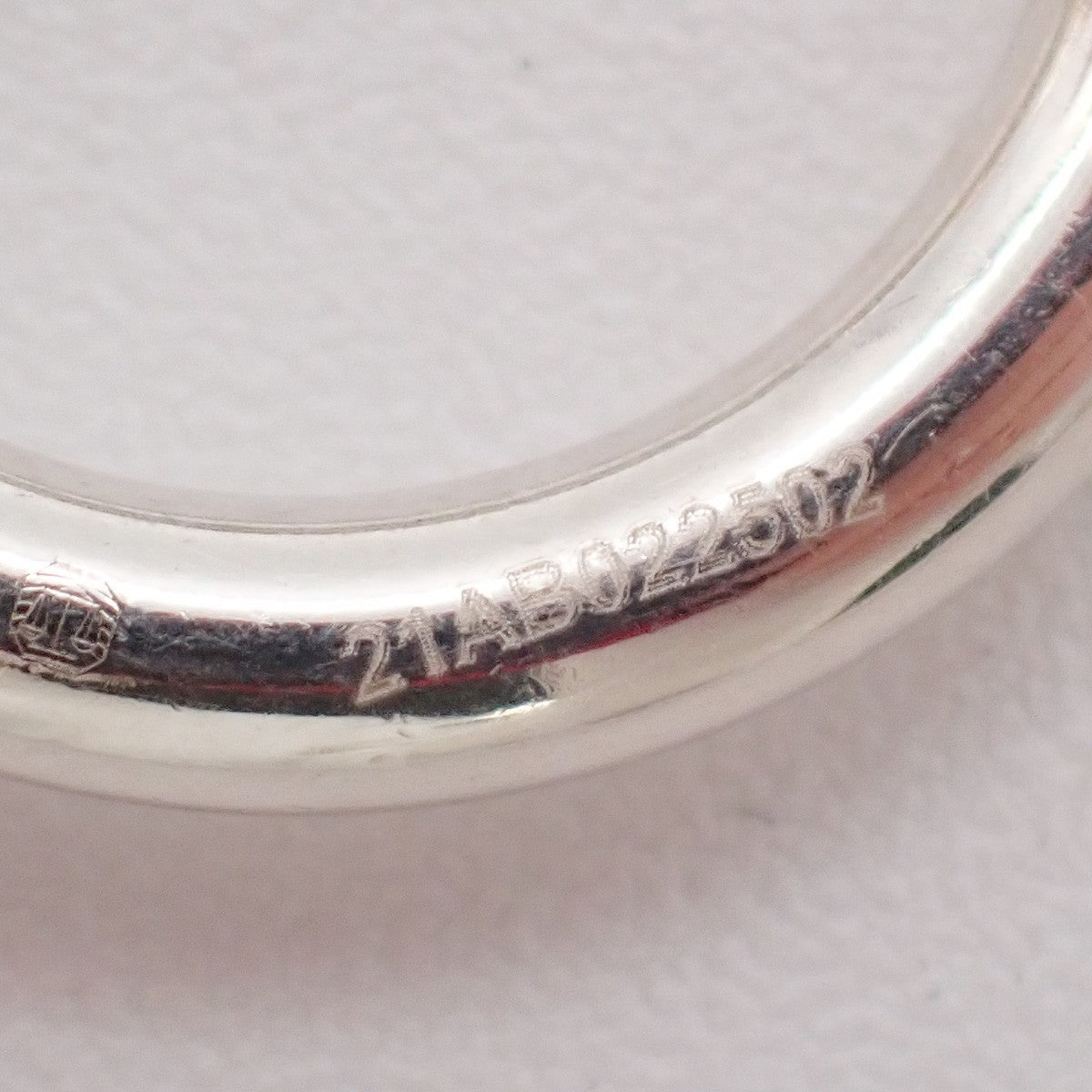 HERMES Logo Amulet 5 Charm Chain Bracelet Bangle Silver 925 France 649LC634
