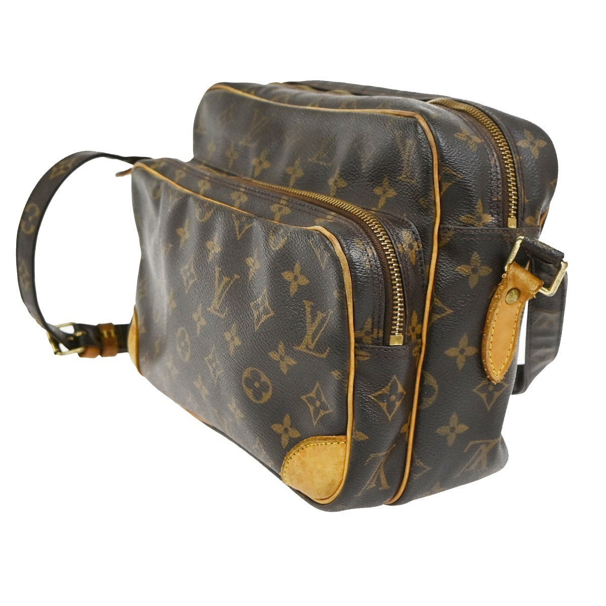 LOUIS VUITTON Nile Crossbody Shoulder Bag Monogram Leather Brown M45244 35CB012