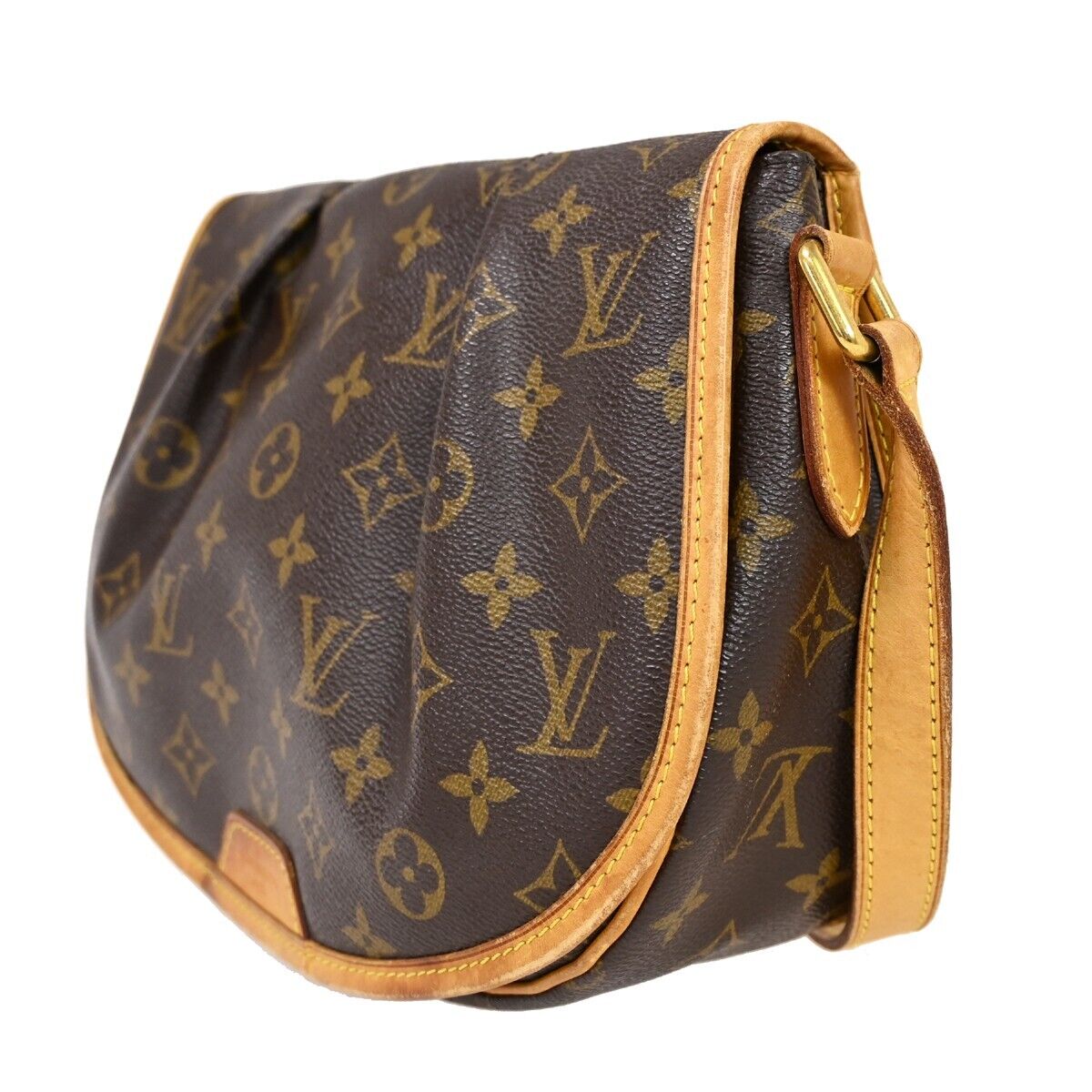 LOUIS VUITTON Menilmontant PM Shoulder Bag Monogram Leather BN M40474 12HB398