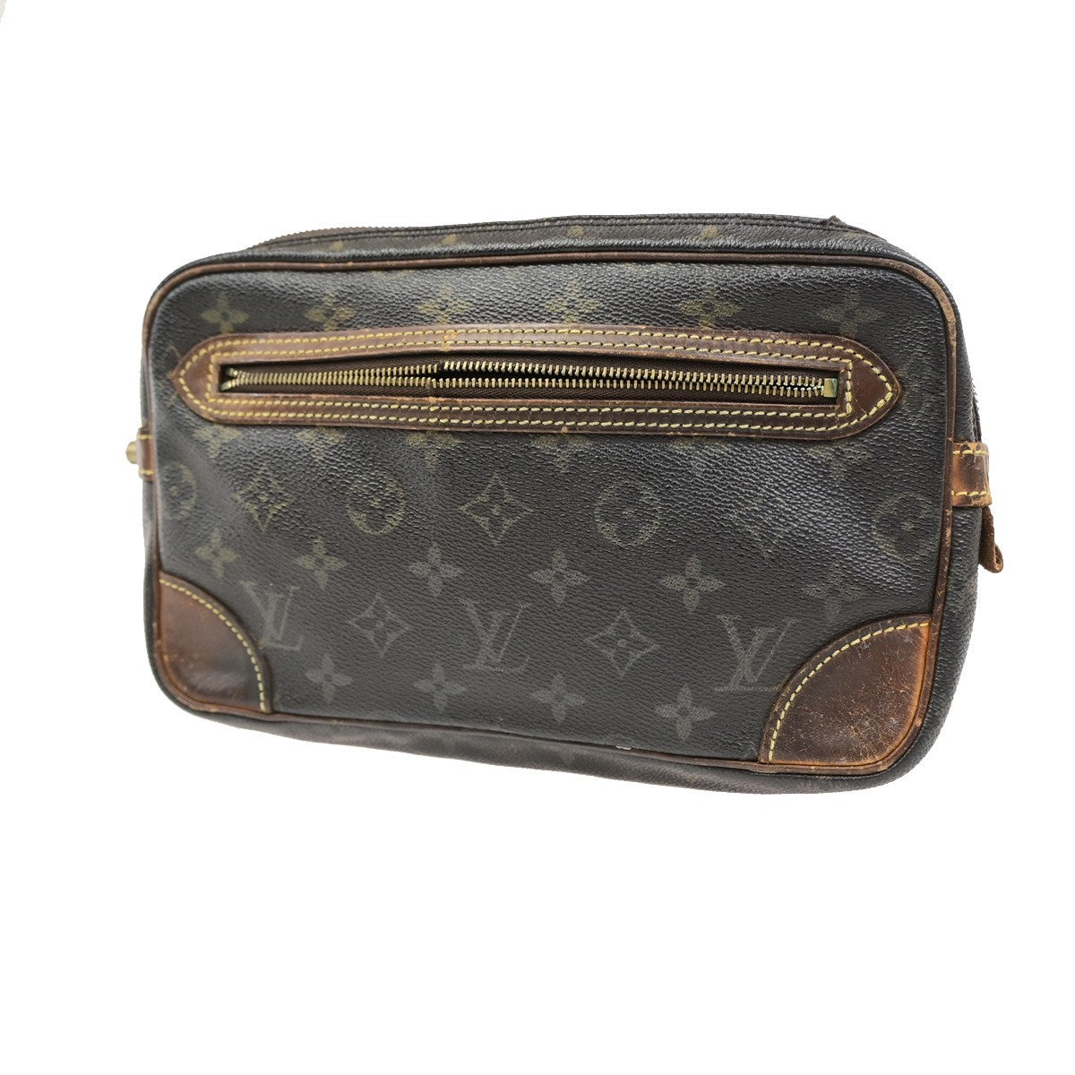 LOUIS VUITTON Marly Dragonne GM Clutch Hand Bag Monogram Brown M51825 08KD211