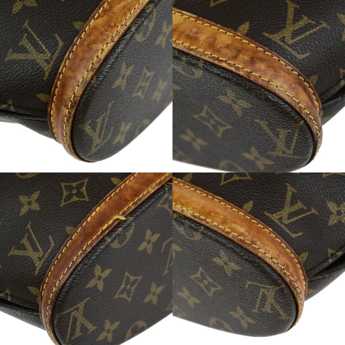 LOUIS VUITTON BABYLONE Shoulder Bag Monogram Leather Brown France M51102 33ED137
