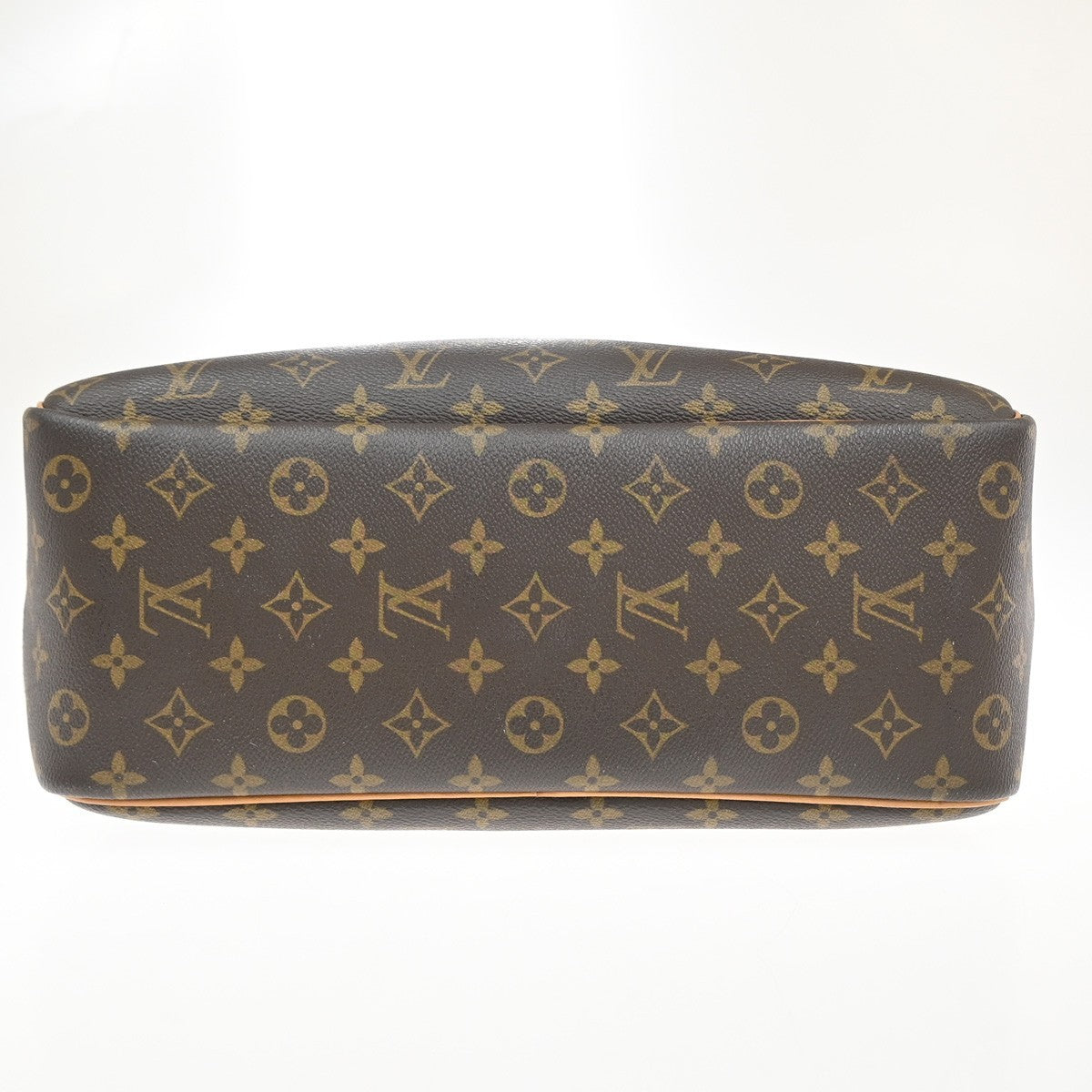 LOUIS VUITTON LV Logo Deauville Hand Bag Monogram Leather Brown M47270 74KP594