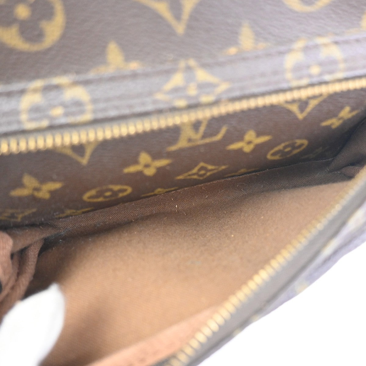 LOUIS VUITTON Montsouris GM Backpack Bag Monogram Leather Brown M51135 96KC794