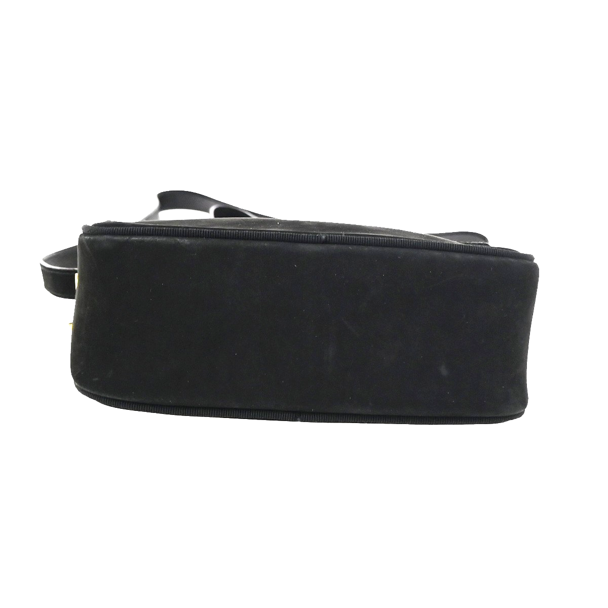 SALVATORE FERRAGAMO Logo Vara Mini Shoulder Bag Suede Leather Black GHW 36KD113