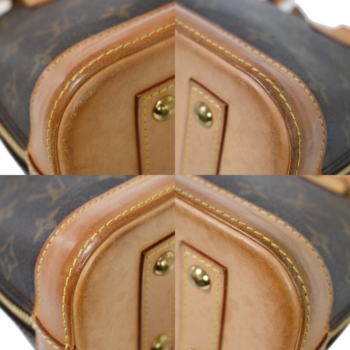 LOUIS VUITTON LV Logo Alma BB Hand Shoulder Bag Monogram Leather M53152 55SH172