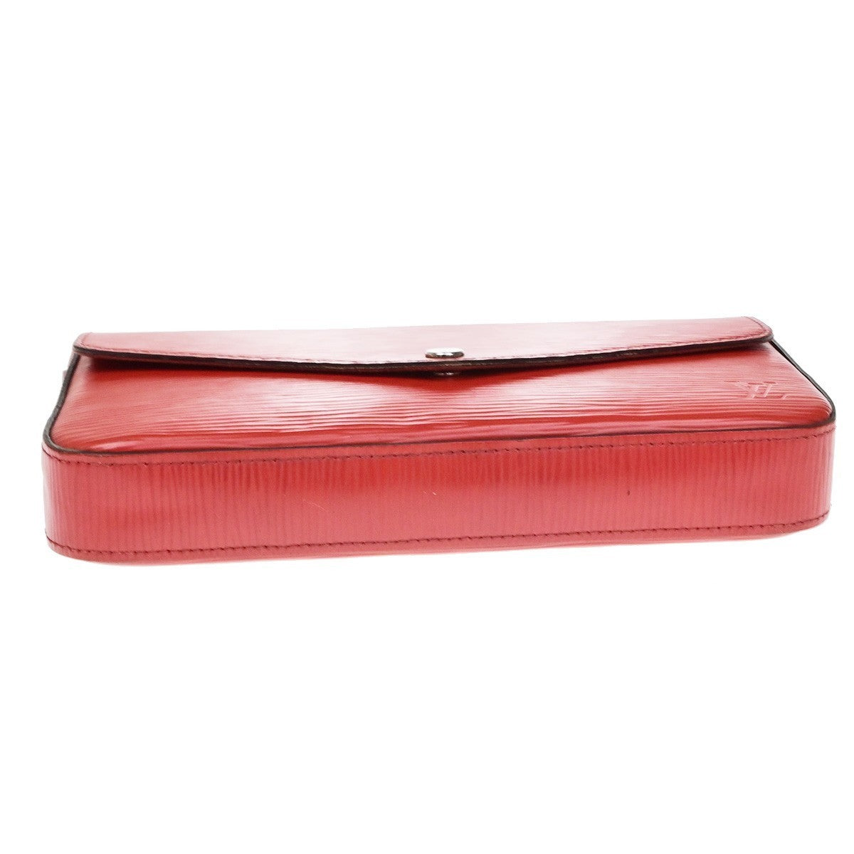 LOUIS VUITTON Pochette Felicie Chain Shoulder Bag Epi Leather Red M41559 50YJ245