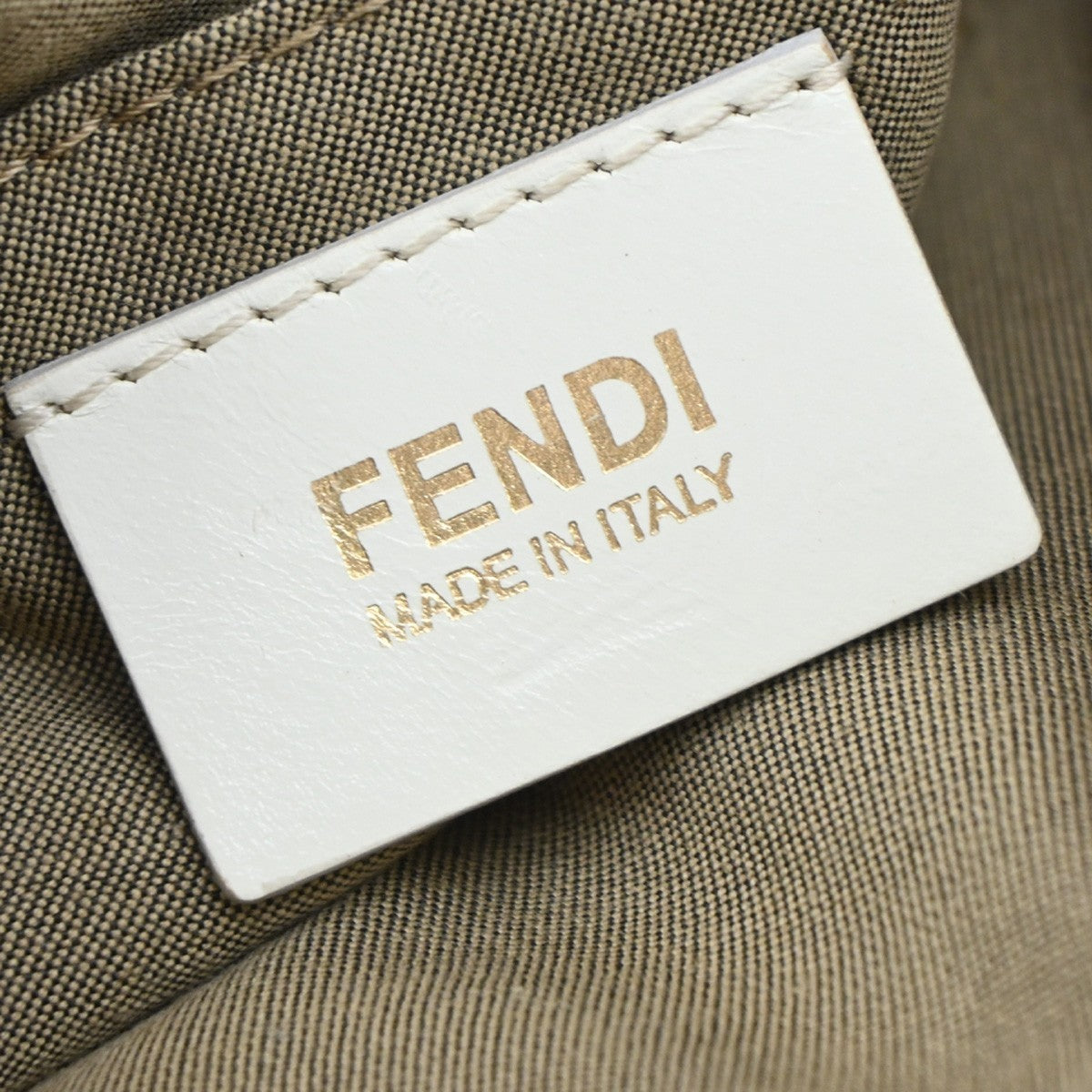 FENDI Logo Zucca Pattern Flower Hand Bag Canvas Leather Beige Pink Italy 88KB429