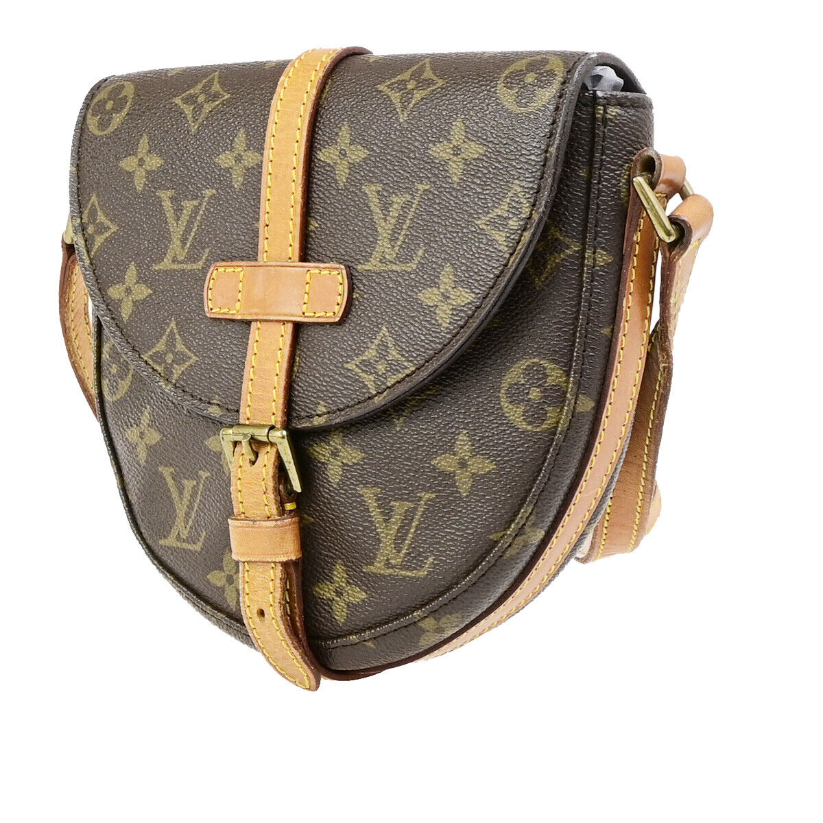 LOUIS VUITTON Chantilly PM Shoulder Bag Monogram Leather Brown M51234 31YG541