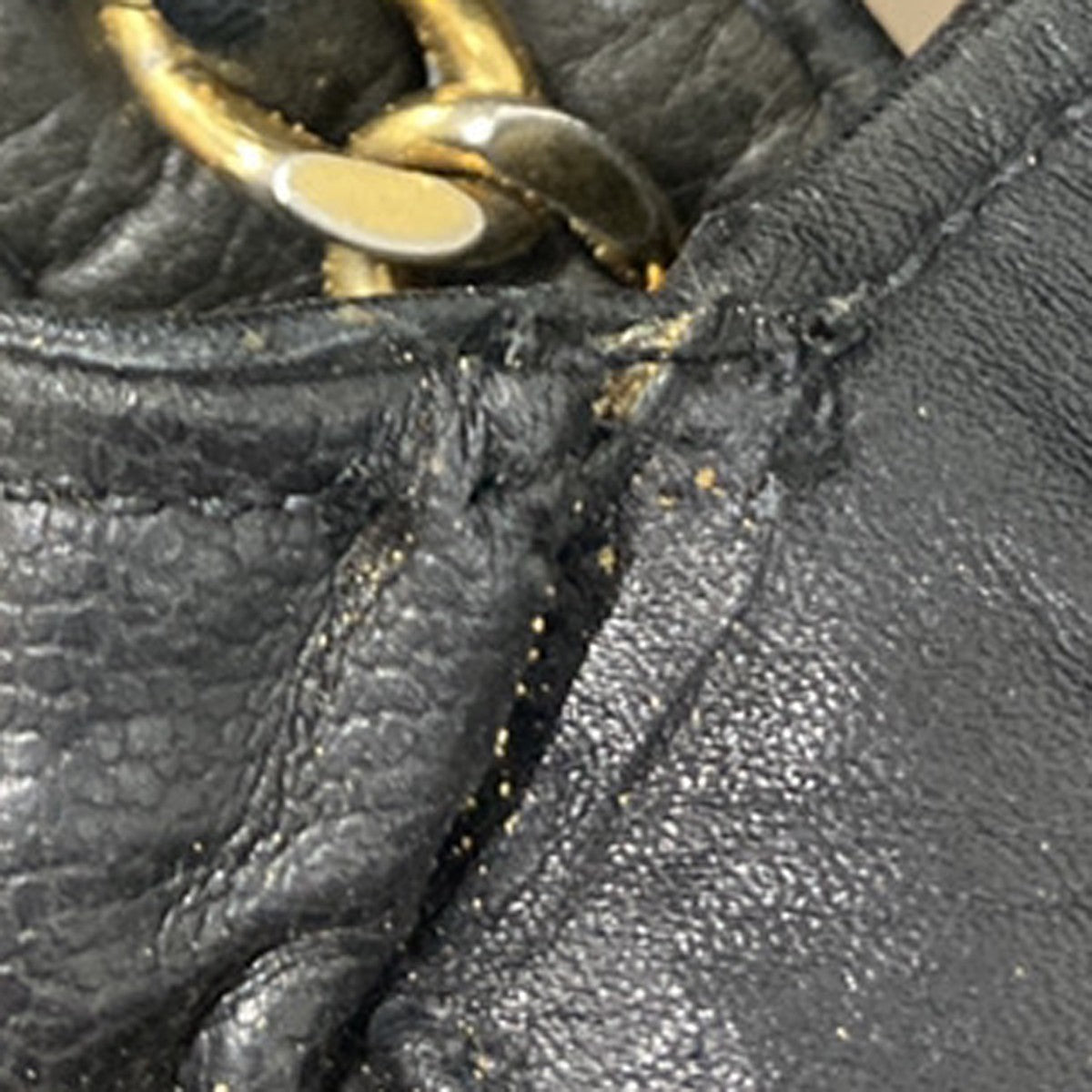 CHANEL CC Logo Matelasse Chain Belt Body Bum Bag Leather Black 19RF729