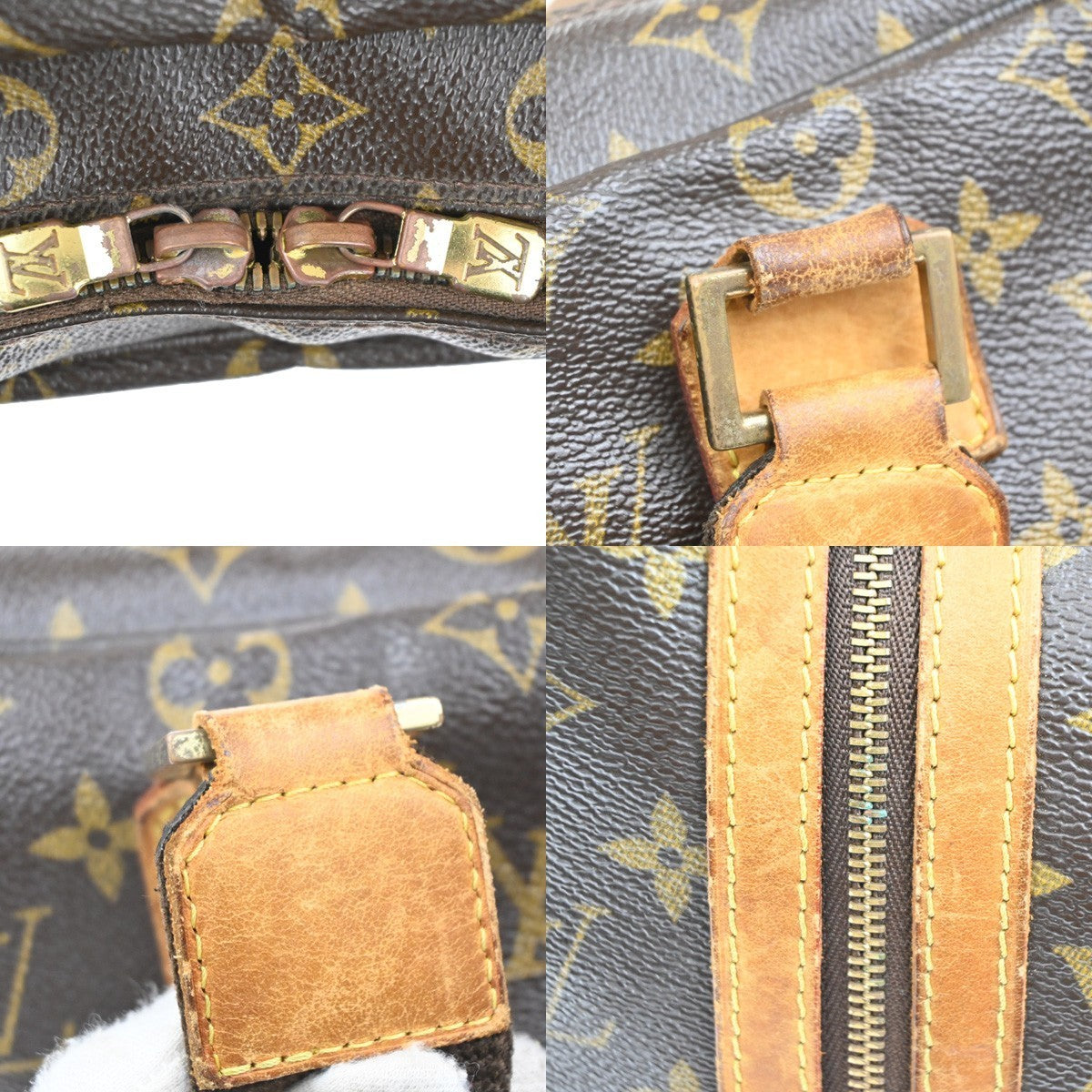 LOUIS VUITTON Sac Bosphore 2Way Hand Bag Monogram Leather Brown M40043 32MA243