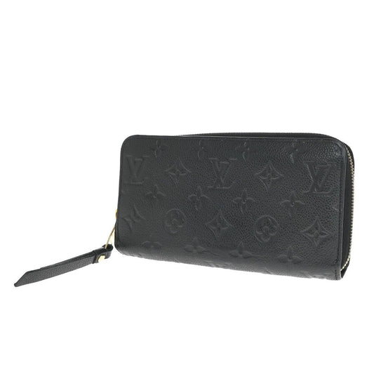 LOUIS VUITTON LV Zippy Long Wallet Monogram Empreinte Balck M93435 32FA522