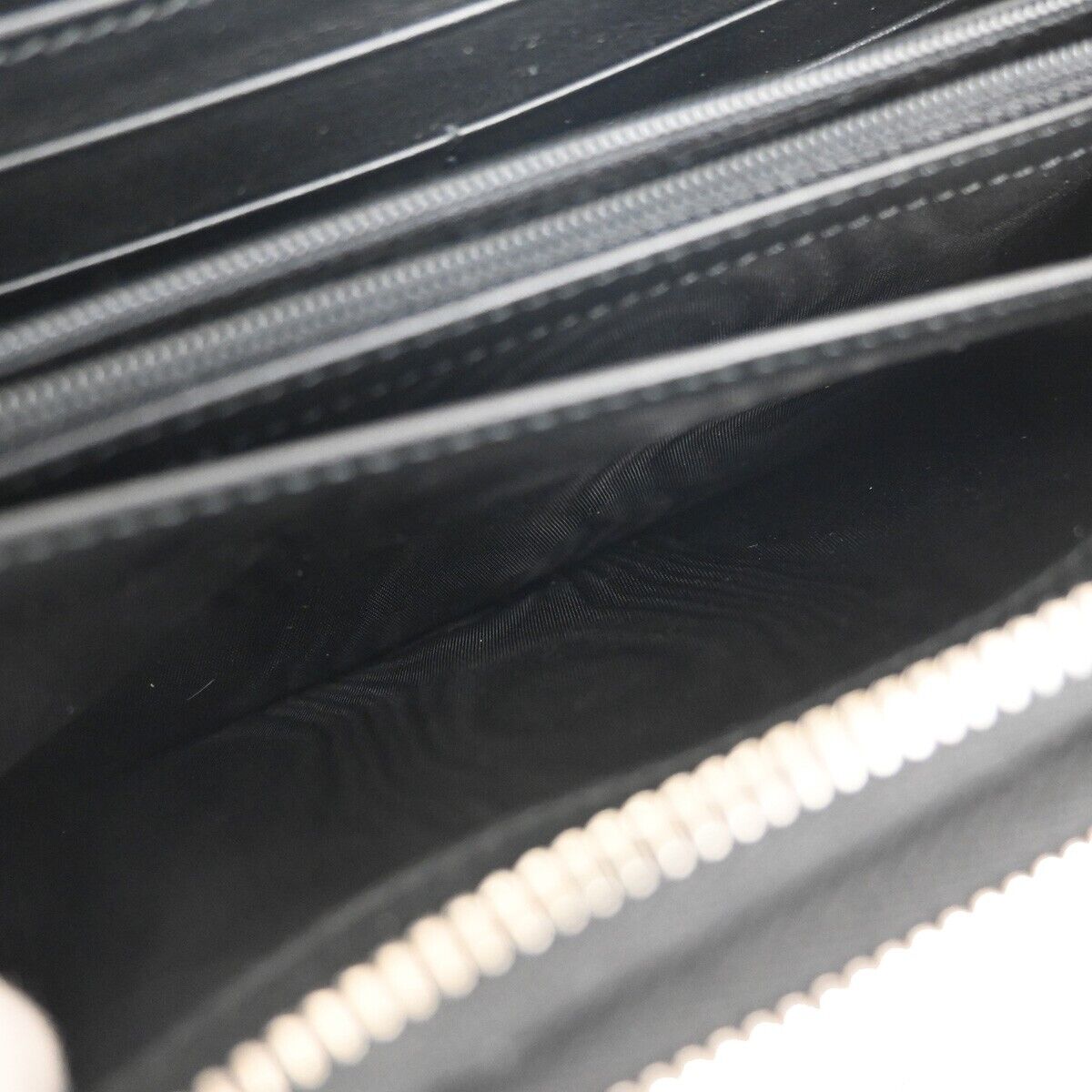 GUCCI Micro GG Guccissima Travel Case Wallet Leather Black SHW Italy 18YE185