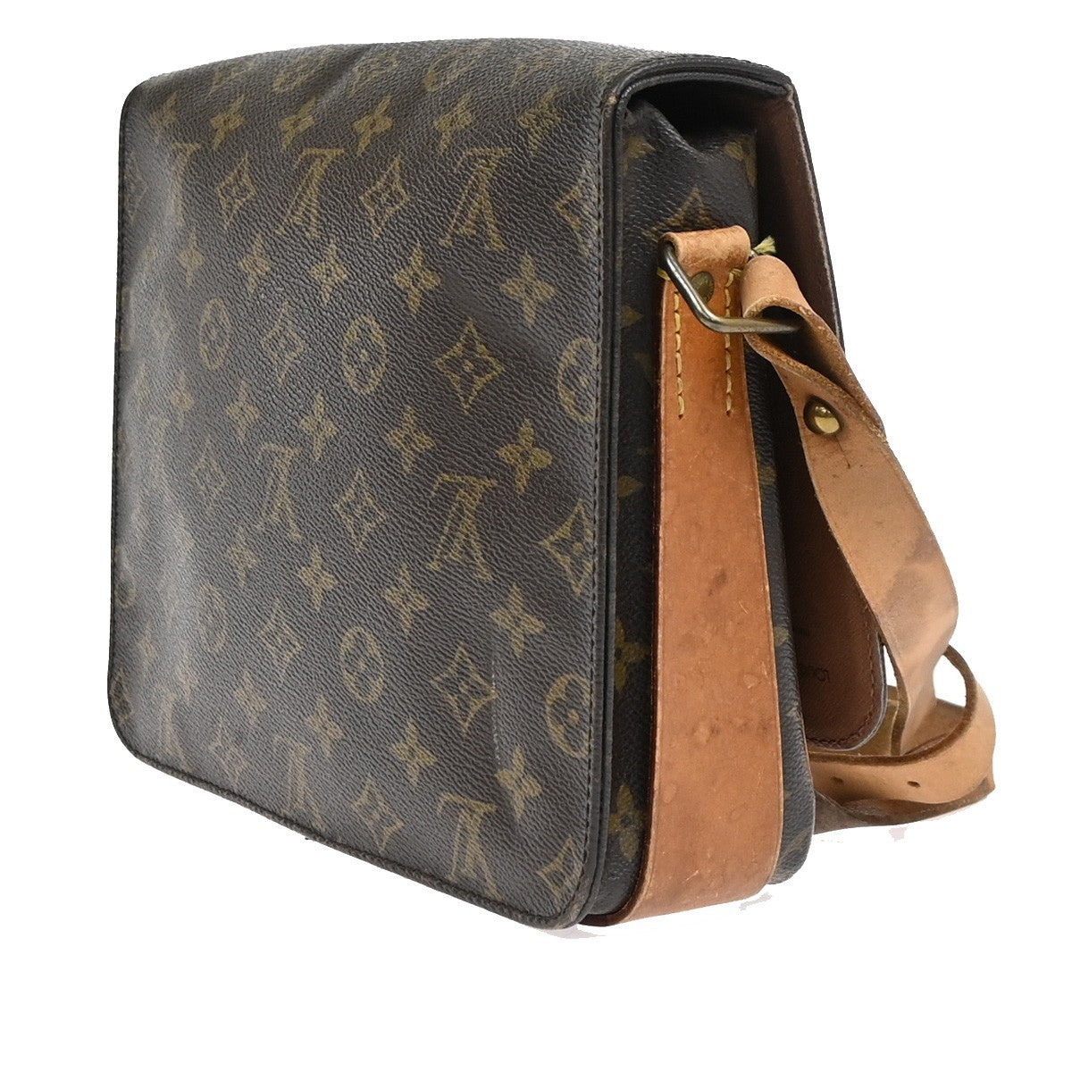 LOUIS VUITTON Cartouchiere GM Shoulder Bag Monogram Leather Brown M51252 67KC685