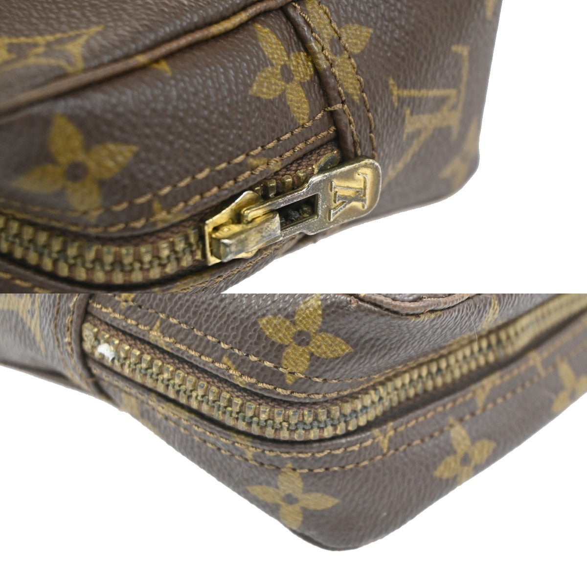 LOUIS VUITTON Trousse Toilette 18 Clutch Hand Bag Monogram Brown M47526 61CA760